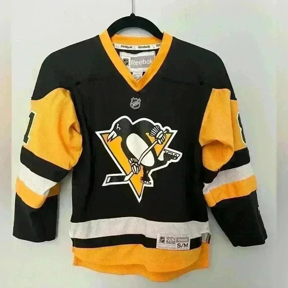 Pittsburg Penguins Kids Reebok Kessel Jersey Size YS/M - Picture 1 of 7